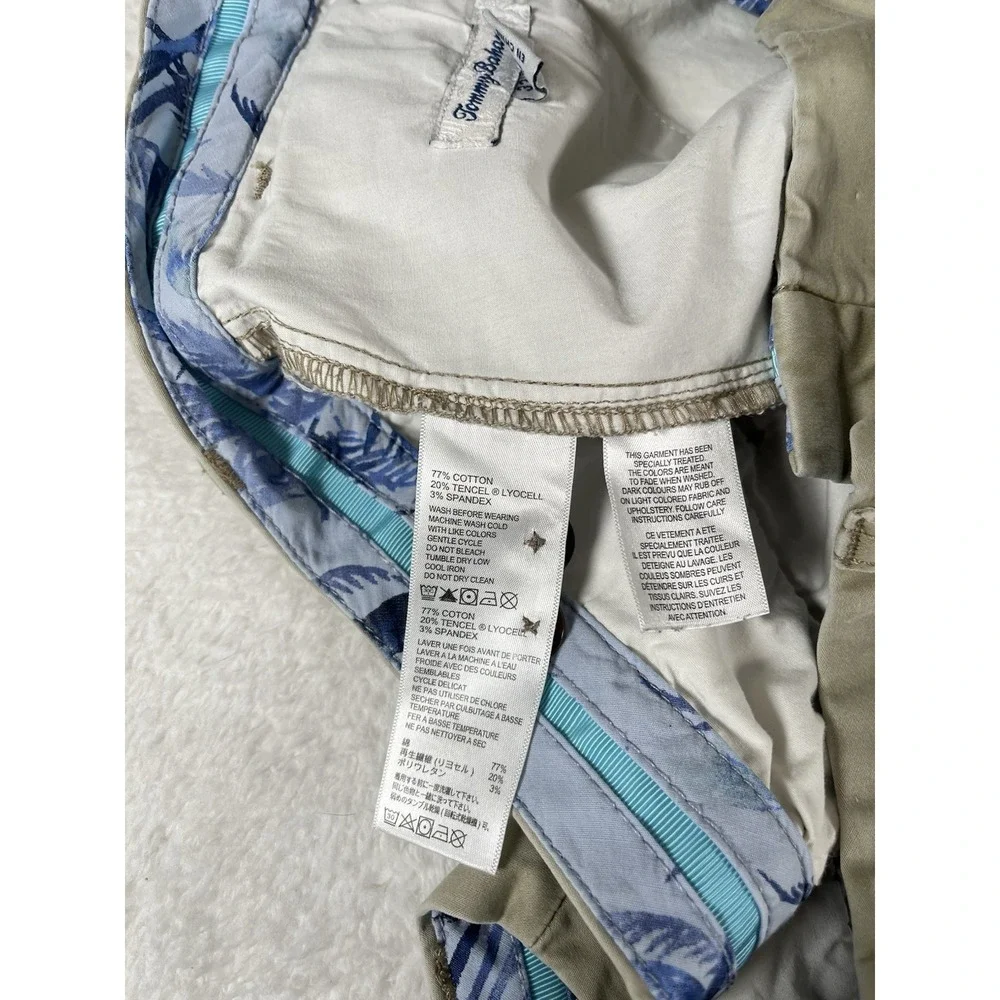 Tommy Bahama Boracay Khaki Tan Straight Leg Chino Pants Mens 33x34 (35x29)
